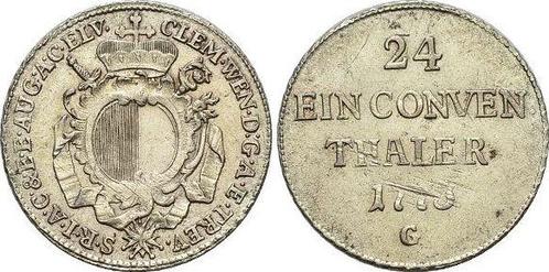 1/24 taler, daalder 1773 G Augsburg-bistum Clemens-wenzel..., Postzegels en Munten, Munten | Europa | Niet-Euromunten, Verzenden