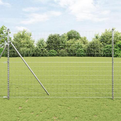 vidaXL Euro Hek 1.6x10 m Gegalvaniseerd Staal, Tuin en Terras, Schuttingen, Nieuw, Verzenden