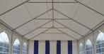 Premium Partytent PVC 6x12x2 mtr in Wit-Blauw (6x12 meter), Verzenden, Nieuw, 2 meter of meer, Partytent