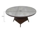 Riccione dining tuintafel 150 cm rond grijs, Tuin en Terras, Ophalen of Verzenden, Nieuw, Wicker