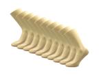 10 paar Dames kousenvoetjes - Katoen - Naadloos - beige, Kleding | Dames, Verzenden, Nieuw