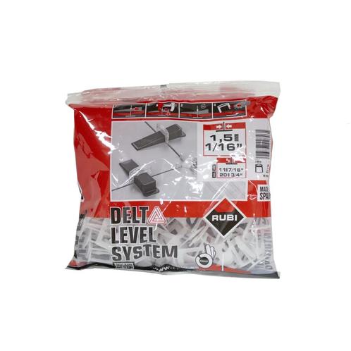 Rubi Delta Levelling Systeem - Clip 1,5mm h=11-20mm - 100st, Doe-het-zelf en Verbouw, Tegels, Ophalen of Verzenden