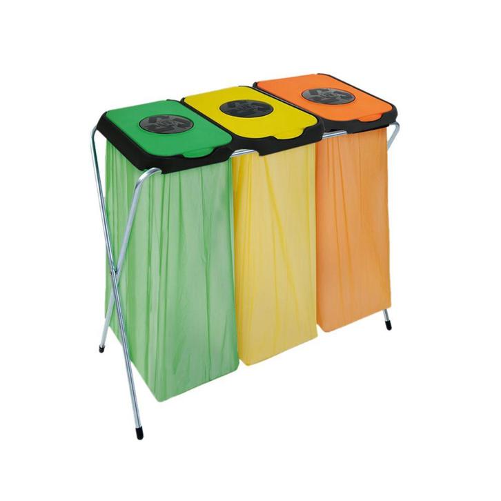 Afvalzakhouder EKOthinks 3 - groen/geel/oranje, Huis en Inrichting, Woonaccessoires | Prullenbakken, Nieuw, Verzenden
