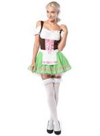 Dirndl Jurk Oktoberfest Lichtgroen, Verzenden, Nieuw