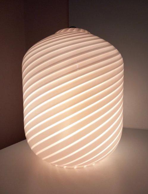 Tafellamp - Glas, Staal - Jaren 60/70, Antiek en Kunst, Antiek | Lampen