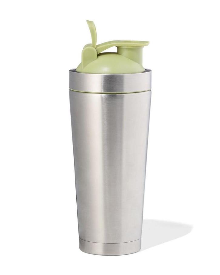 HEMA Shakebeker 750ml rvs metallic-groen, Huis en Inrichting, Keuken | Servies, Nieuw, Verzenden