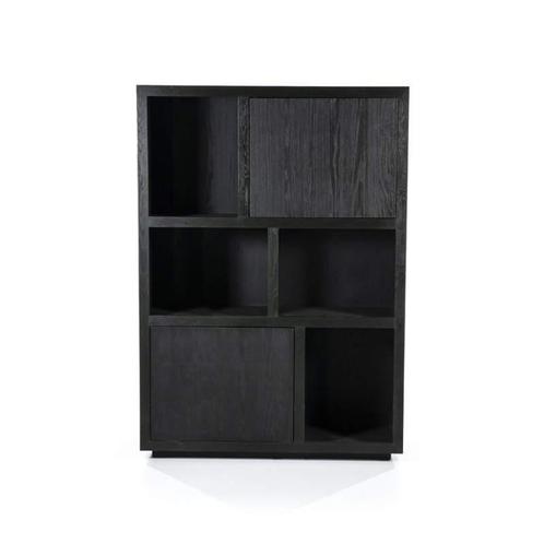 Kabinet Helsinki - 120cm - Zwart - 95723 - bergkasten, Huis en Inrichting, Kasten | Buffetkasten, Nieuw, Overige materialen