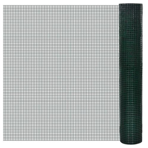 vidaXL Kippengaas 10x1 m gegalvaniseerd staal met, Tuin en Terras, Schuttingen, Nieuw, IJzer, 1 tot 2 meter, Verzenden