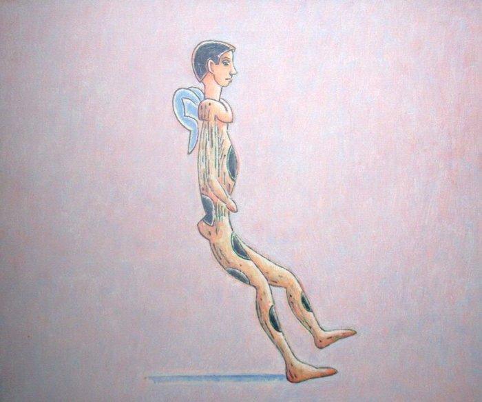 Arie van Geest - Fallen angel, Antiek en Kunst, Kunst | Schilderijen | Modern