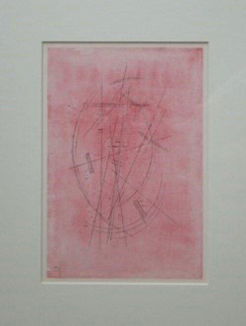 Wassily Kandinsky (1866-1944) - Zeichnung in Rosa, Antiek en Kunst, Antiek | Overige Antiek