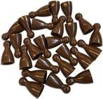 Plastic Spel Pionnen 12x24mm Bruin (100 stuks) | Spellenrijk, Hobby en Vrije tijd, Gezelschapsspellen | Bordspellen, Verzenden