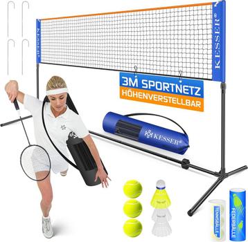 KESSER® Badmintonnet - Tennisnet - Volleybalnet - Verstelbaa beschikbaar voor biedingen