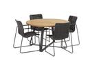 Taste by 4 Seasons Palma tuinset antraciet met Basso tafel Ø, Ophalen of Verzenden, Nieuw