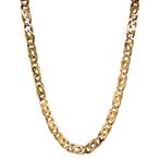 Gouden herencollier valkenoog 63.5 cm 14 karaat, Sieraden, Tassen en Uiterlijk, Kettingen, Verzenden, Zo goed als nieuw, Goud