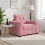 vidaXL Sofastoel Roze 100x78x80 cm Fluweel, Verzenden, Nieuw, Stof