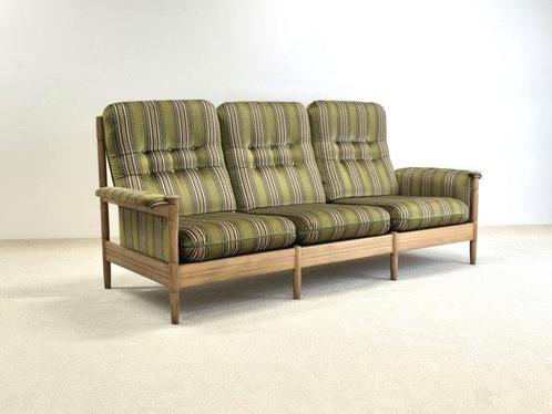 Sofa - Beuken - Vintage 3-zits bank uit de jaren 1950, Antiek en Kunst, Kunst | Designobjecten