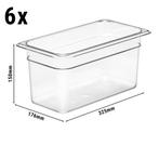 GGM Gastro | (6 stuks) CAMBRO | CAMWEAR® - Polycarbonaat GN, Verzenden