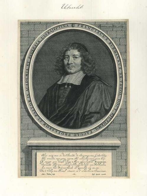 Portrait of Frans Burman, Antiek en Kunst, Kunst | Etsen en Gravures