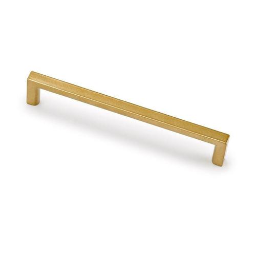 Meubelgreep Basic hoh 160mm - messing getrommeld, Doe-het-zelf en Verbouw, Hang- en Sluitwerk, Nieuw, Verzenden