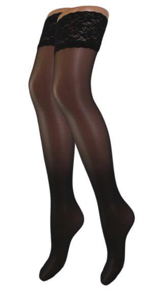 Stay up - Mariflos - 15 Denier - Zwart - Kant, Kleding | Dames, Sokken en Kousen, Verzenden