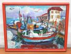 Spaanse school (XX) - Barcas - NO RESERVE, Antiek en Kunst