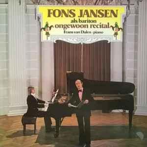 LP gebruikt - Fons Jansen Als Bariton - Ongewoon Recital, Cd's en Dvd's, Vinyl | Nederlandstalig, Zo goed als nieuw, Verzenden