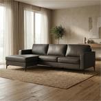 Leren hoekbank Match - 2.5-zits arm rechts + Longchair arm, Huis en Inrichting, Banken | Bankstellen, 250 tot 300 cm, Bohemian, Industrieel, Modern, Scandinavisch