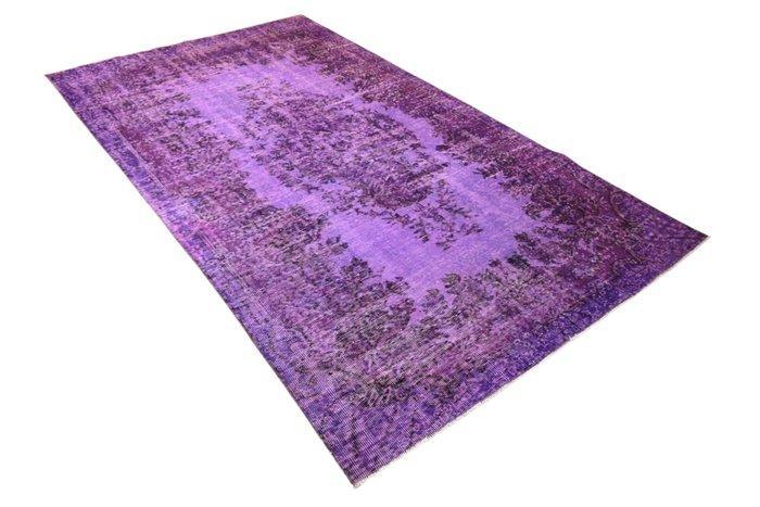 Paars vintage - Vloerkleed - 280 cm - 160 cm -  met de hand, Huis en Inrichting, Stoffering | Tapijten en Kleden