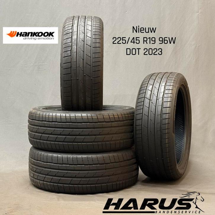 225/45/19 96W Hankook zomerbanden nieuw 4 stuks, Auto-onderdelen, Banden en Velgen, 19 inch, Erkend duurzaam, Zomerbanden, 225 mm