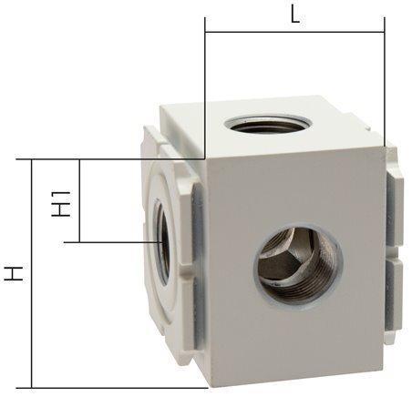 Distributeur G1/4 EMC 2A, Doe-het-zelf en Verbouw, Gereedschap | Machine-onderdelen en Toebehoren, Nieuw, Verzenden