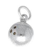 Zilveren Bowlingbal massief kettinghanger, Verzenden, Nieuw