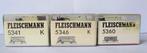 Fleischmann H0 - 5341K, 5346K, 5360 - Modeltrein, Hobby en Vrije tijd, Modeltreinen | H0, Nieuw