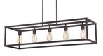 Blois Vintage Industriële Hanglamp Zwart 5 Lampen, Huis en Inrichting, Lampen | Losse lampen, Nieuw, Verzenden