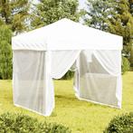 vidaXL Partytent inklapbaar met zijwanden 2x2 m wit, Verzenden, Nieuw, Partytent