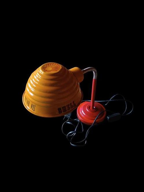 Tafellamp - Metaal - Vintage schelplamp, Antiek en Kunst, Antiek | Wandborden en Tegels