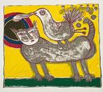 Corneille (1922-2010) - Lithographie Chat et oiseau - AU