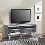 [en.casa] TV meubel Stenløse 58x150x38 cm lichtgrijs, Huis en Inrichting, Kasten | Televisiemeubels, Verzenden, Nieuw