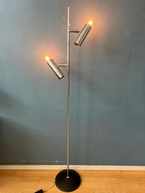 Chrome Vintage Sputnik Floor Lamp by Sölken Leuchten, Huis en Inrichting, Lampen | Vloerlampen, Nieuw, Ophalen of Verzenden