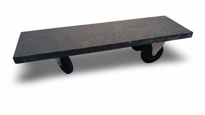 Salontafel - Rubber, Staal, Steen - Salontafel arduin, Antiek en Kunst, Curiosa en Brocante