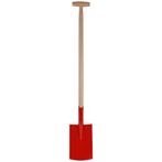 Talen Tools Rode Spade met Hals en T-Greep - 113 cm Steel..., Tuin en Terras, Hand-tuingereedschap, Ophalen of Verzenden, Nieuw