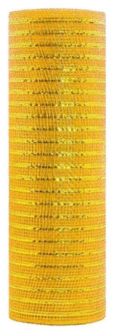 Decomesh deco mesh metalic voor kransen en inpakken goudgeel, Hobby en Vrije tijd, Knutselen, Nieuw, Ophalen of Verzenden
