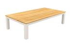 VDG Mindo loungetafel 150x75 cm. - Alu/Teak - White, Nieuw, Rond, Hout, Verzenden
