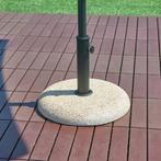 Parasolvoet Bitritto parasolhouder beton rond Ø45x6 cm steen, Tuin en Terras, Verzenden, Nieuw