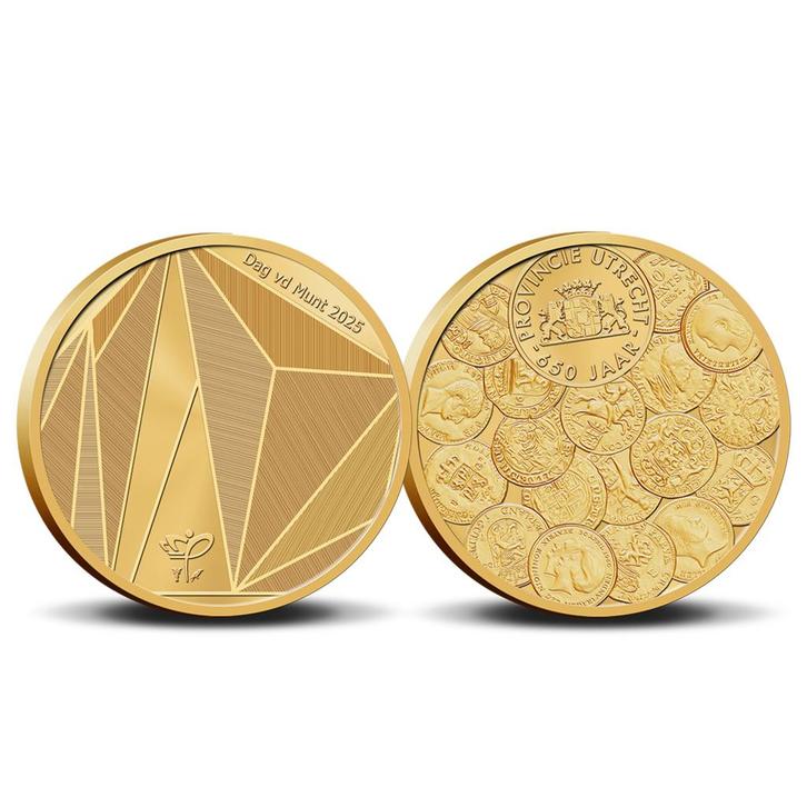 Penning 2025: 650 jaar Provincie Utrecht in munthouder, Postzegels en Munten, Munten | Nederland, Verzenden