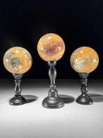 Geen minimumprijs - Prachtige set van 3 gele Maligano Jasper, Antiek en Kunst