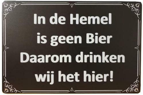 In de hemel geen bier reclamebord, Verzamelen, Merken en Reclamevoorwerpen, Nieuw, Verzenden