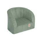 Plush Nest Kinderfauteuil Groen Corduroy – Zachte, Ophalen of Verzenden, Nieuw