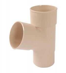 PVC-Ti T-stuk 67,5 graden mof-vse beige d100, Doe-het-zelf en Verbouw, Buizen en Afvoer, Ophalen of Verzenden