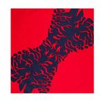 Bandana Zakdoek Fantasie Patroon Blauw Rood, Nieuw