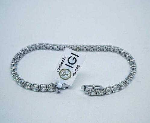 Armband - 18 karaat Witgoud - 11.80ct. tw. Diamant, Sieraden, Tassen en Uiterlijk, Armbanden